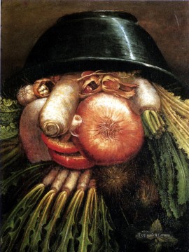  Arcimboldo Oil Painting - Vegetables Giuseppe Arcimboldo Fantasy